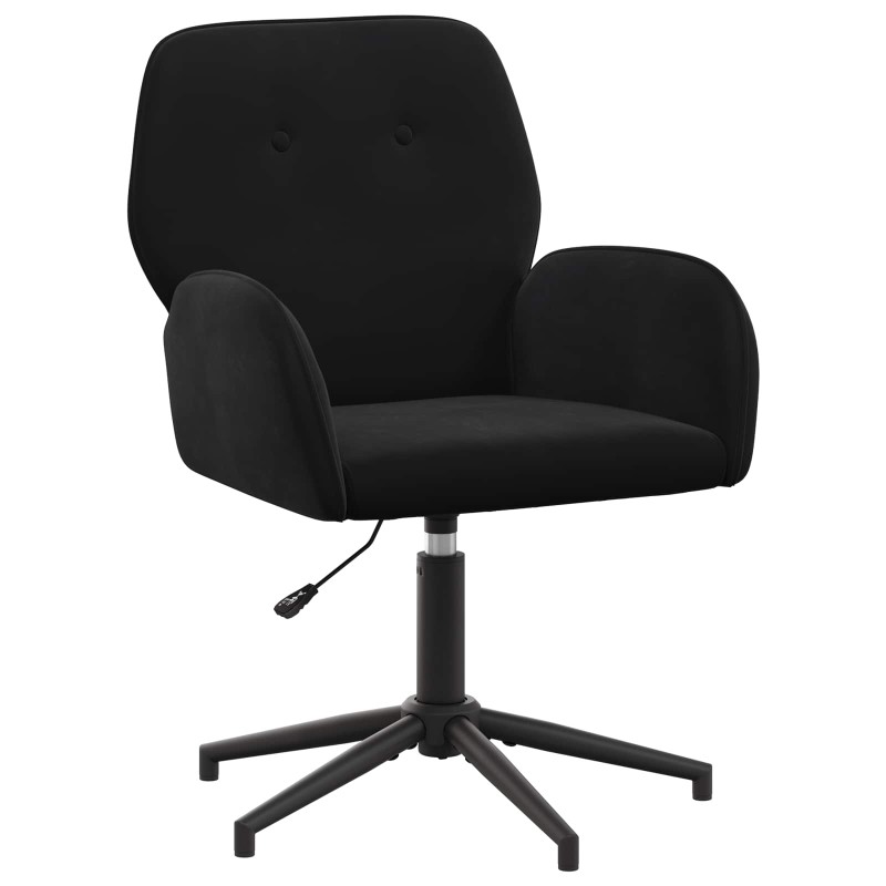 vidaXL Γυροσκοπική Καρέκλα Γραφείου 54 x 55 x 90 εκ Μαύρο Βελούδο