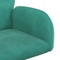 vidaXL Γυροσκοπική Καρέκλα Γραφείου 54 x 55 x 90 εκ Τιρκουάζ Βελούδο