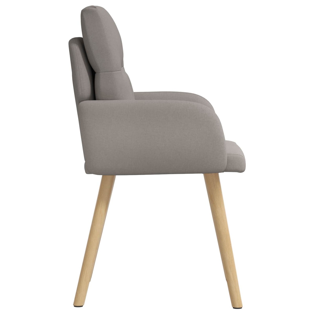 vidaXL Καρέκλες φαγητού 2 τμχ. Ύφασμα Taupe 60 x 56 x 96 εκ