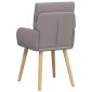 vidaXL Καρέκλες φαγητού 2 τμχ. Ύφασμα Taupe 60 x 56 x 96 εκ
