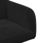 vidaXL Καρέκλες φαγητού 2 τμχ. Βελούδο Μαύρο 55 x 50 x 84 εκ.