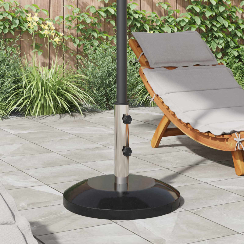 vidaXL Βάση παρασόλ για στύλους 40-50 χιλιοστών 26.75 kg Μαύρο