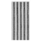 vidaXL Κουρτίνα εντόμων Chenille Γκρι και Μαύρο 90 x 200 cm 100% PP