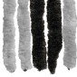 vidaXL Κουρτίνα εντόμων Chenille Γκρι και Μαύρο 90 x 220 cm 100% PP