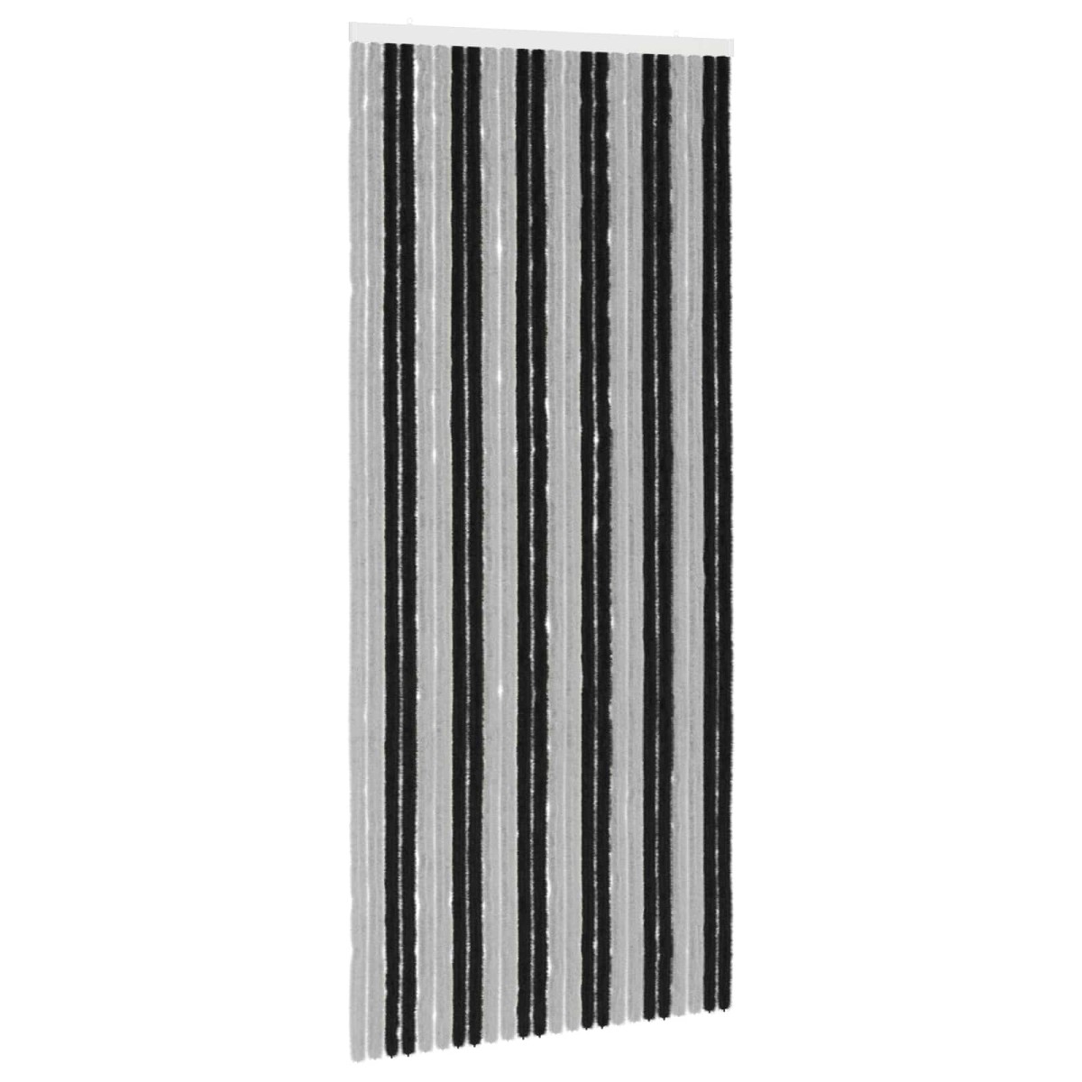 vidaXL Κουρτίνα εντόμων Chenille Γκρι και Μαύρο 100 x 230 cm 100% PP