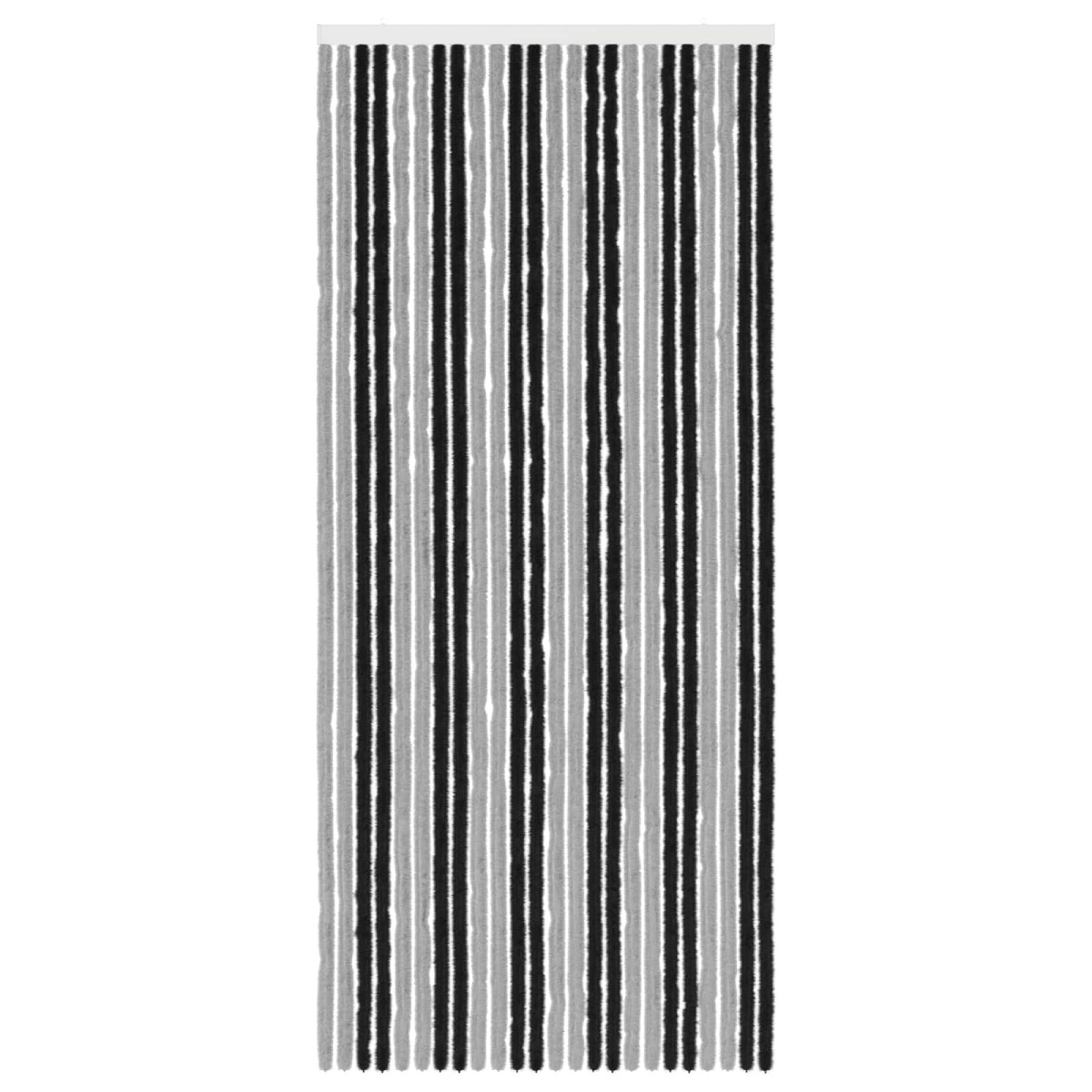 vidaXL Κουρτίνα εντόμων Chenille Γκρι και Μαύρο 100 x 230 cm 100% PP