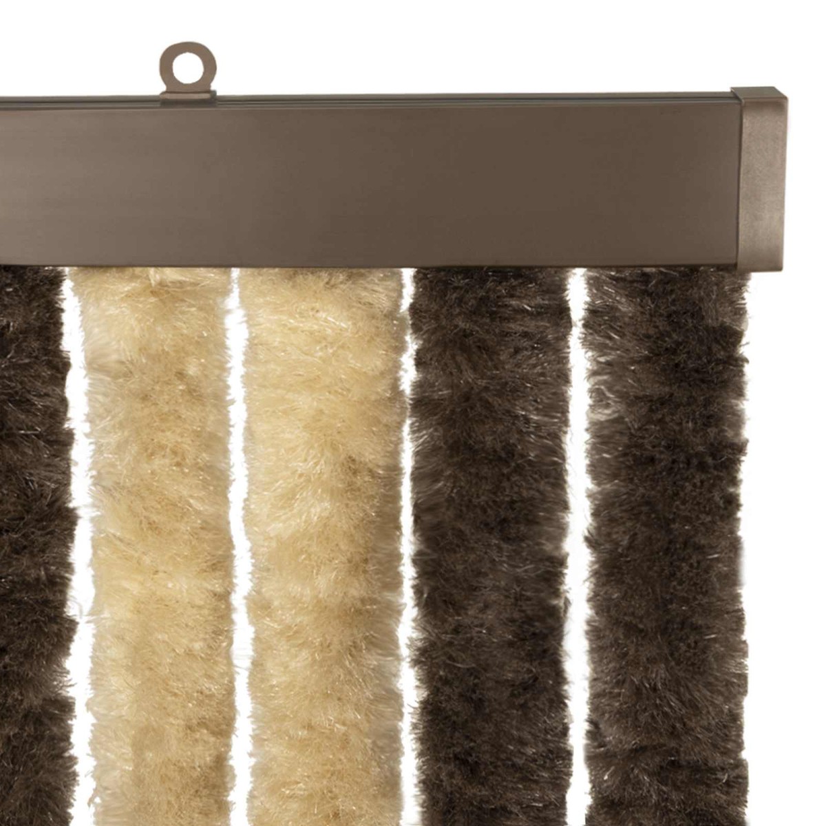vidaXL Κουρτίνα εντόμων Chenille Σκούρο καφέ και μπεζ 56 x 200 cm