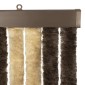 vidaXL Κουρτίνα εντόμων Chenille Σκούρο καφέ και μπεζ 100 x 220 cm