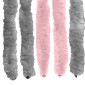 vidaXL Κουρτίνα εντόμων Chenille Ασημί Γκρι και Ροζ 118 x 220 cm