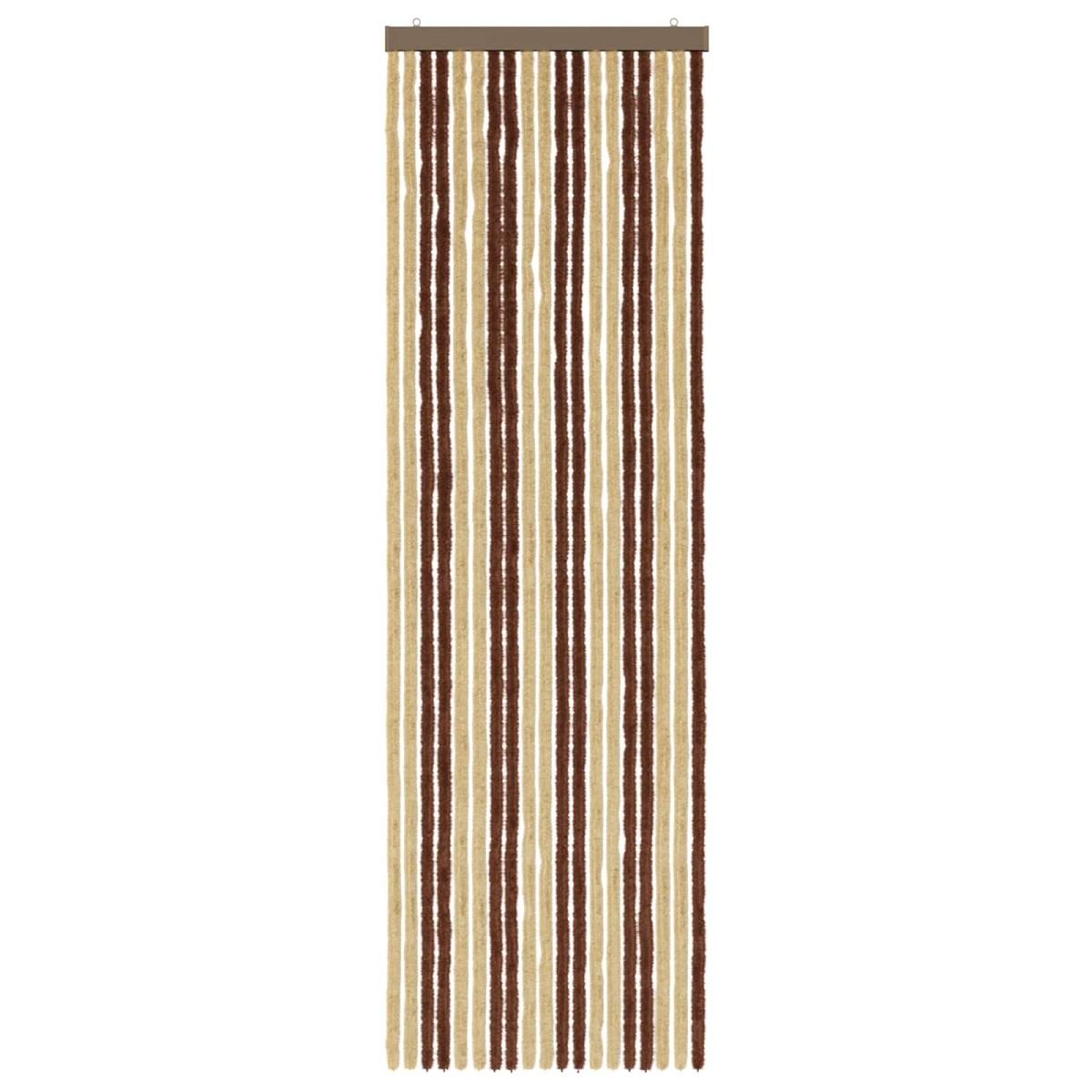 vidaXL Κουρτίνα εντόμων Chenille Καφέ και μπεζ 56 x 185 cm 100% PP