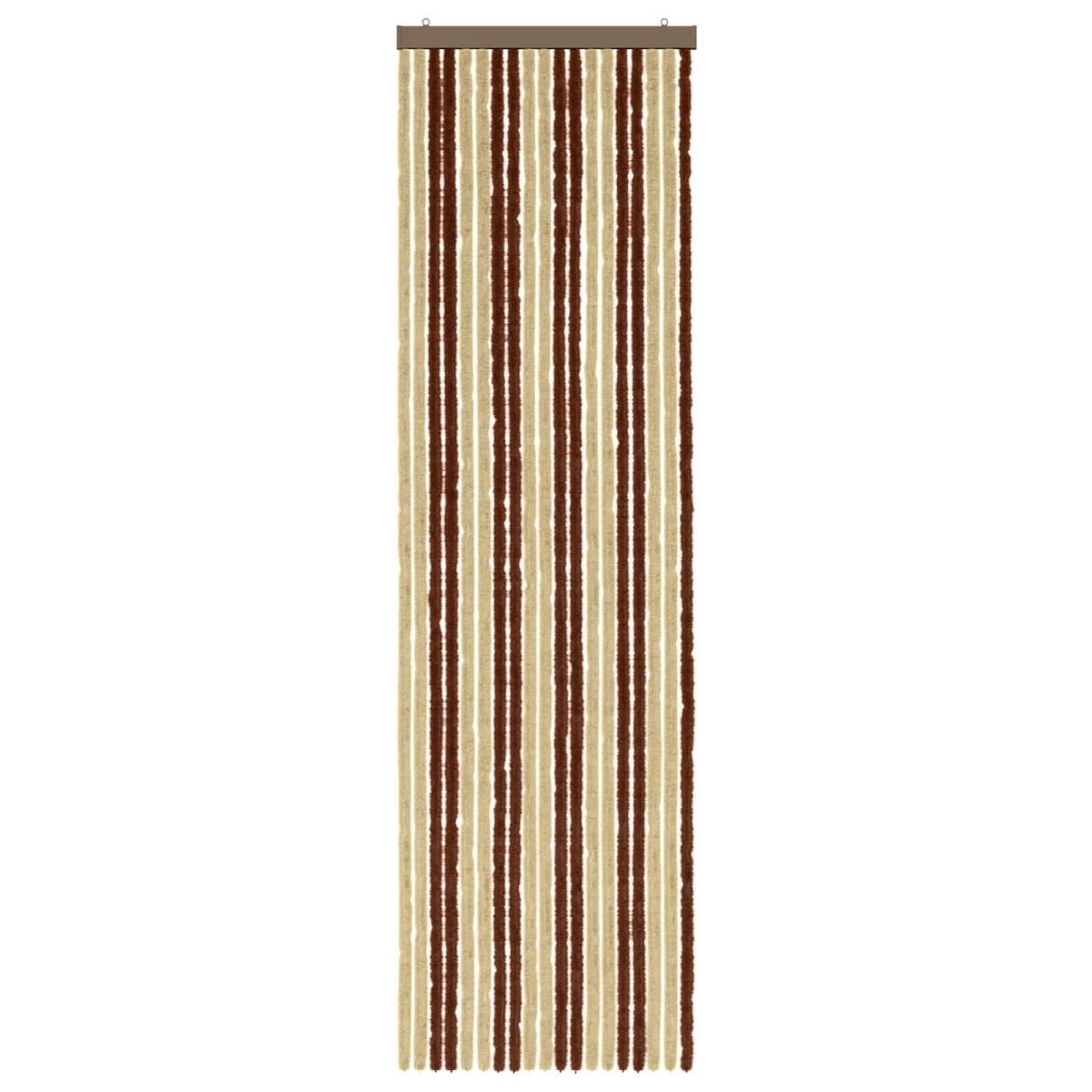 vidaXL Κουρτίνα εντόμων Chenille Καφέ και μπεζ 56 x 200 cm 100% PP