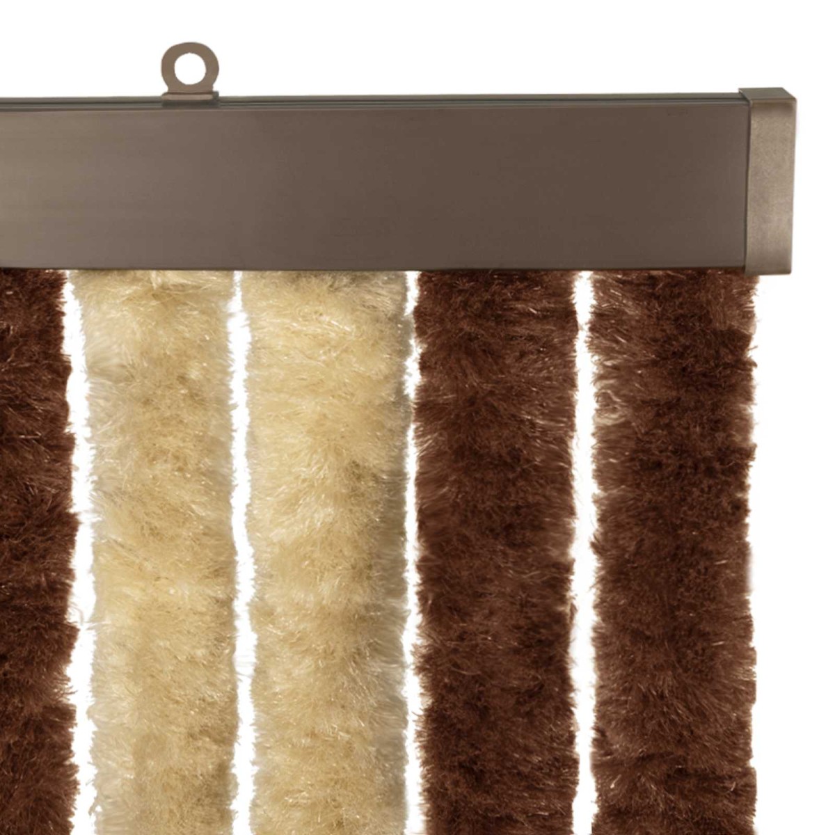 vidaXL Κουρτίνα εντόμων Chenille Καφέ και μπεζ 56 x 200 cm 100% PP