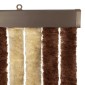 vidaXL Κουρτίνα εντόμων Chenille Καφέ και μπεζ 56 x 200 cm 100% PP