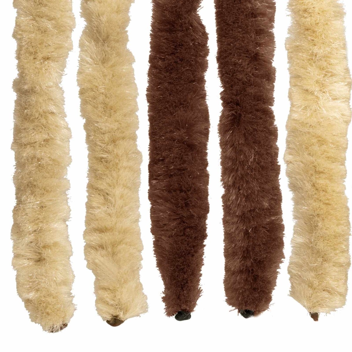 vidaXL Κουρτίνα εντόμων Chenille Καφέ και μπεζ 56 x 200 cm 100% PP