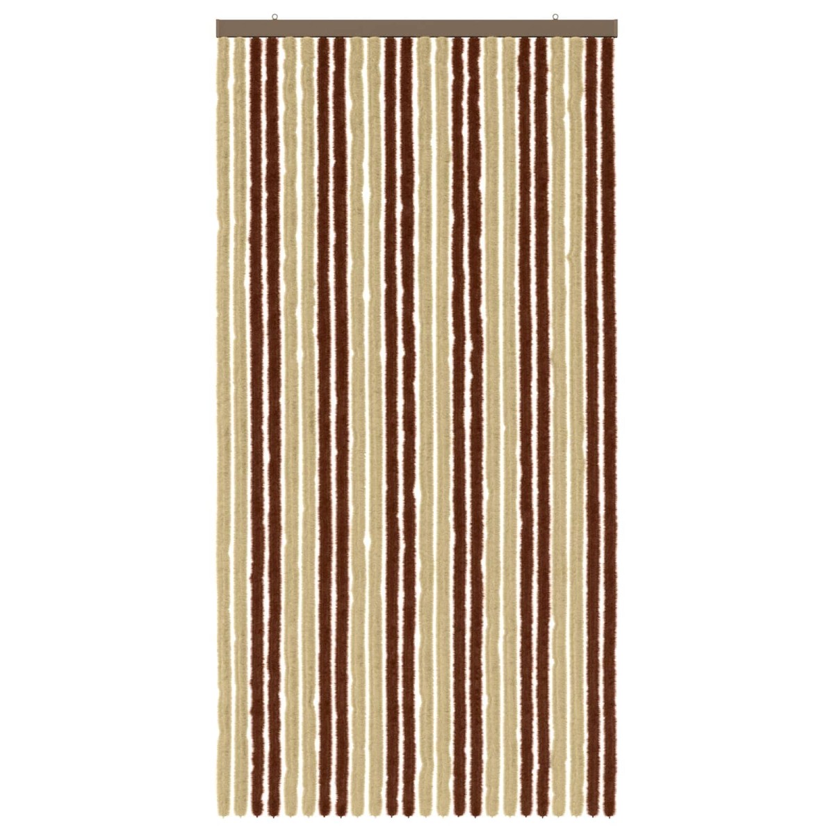 vidaXL Κουρτίνα εντόμων Chenille Καφέ και μπεζ 100 x 200 cm 100% PP
