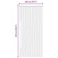 vidaXL Κουρτίνα εντόμων Chenille Καφέ και μπεζ 100 x 220 cm 100% PP