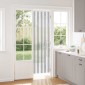 vidaXL Κουρτίνα εντόμων Chenille Γκρι και Λευκό 56 x 200 cm 100% PP