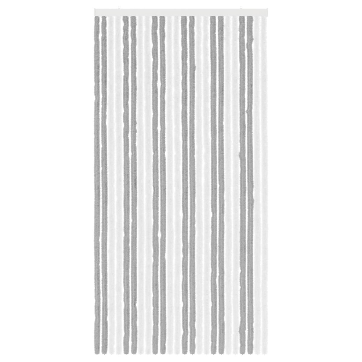 vidaXL Κουρτίνα εντόμων Chenille Γκρι και Λευκό 100 x 200 cm 100% PP