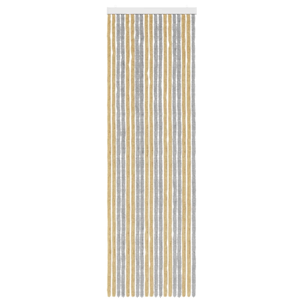 vidaXL Κουρτίνα εντόμων Chenille Γκρι και Μπεζ 56 x 185 cm 100% PP