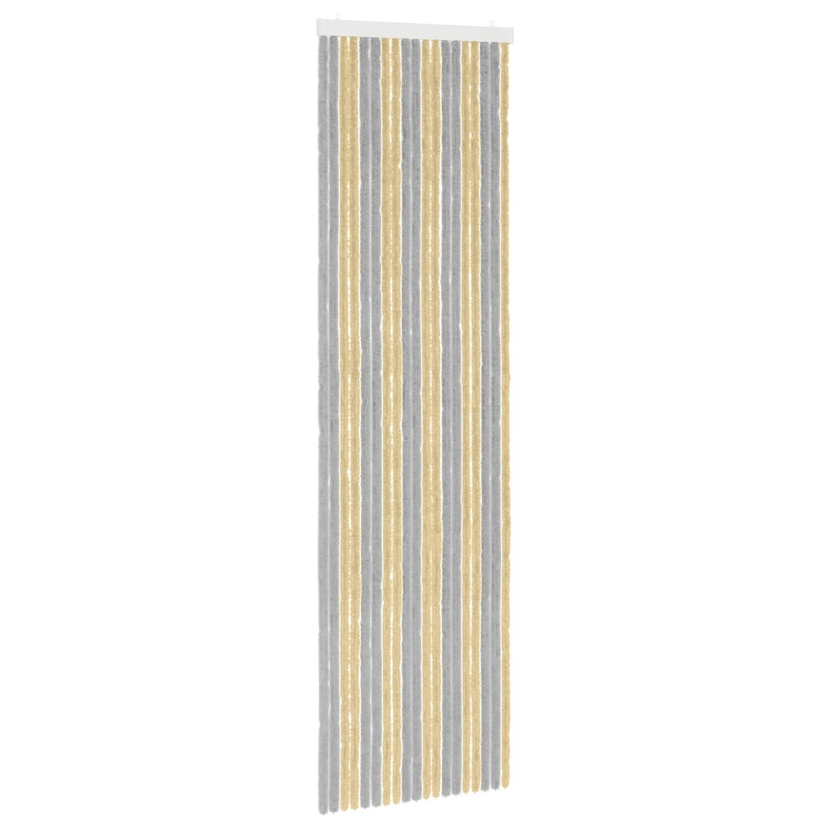 vidaXL Κουρτίνα εντόμων Chenille Γκρι και Μπεζ 56 x 200 cm 100% PP