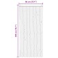 vidaXL Κουρτίνα εντόμων Chenille Γκρι και Μπεζ 90 x 200 cm 100% PP