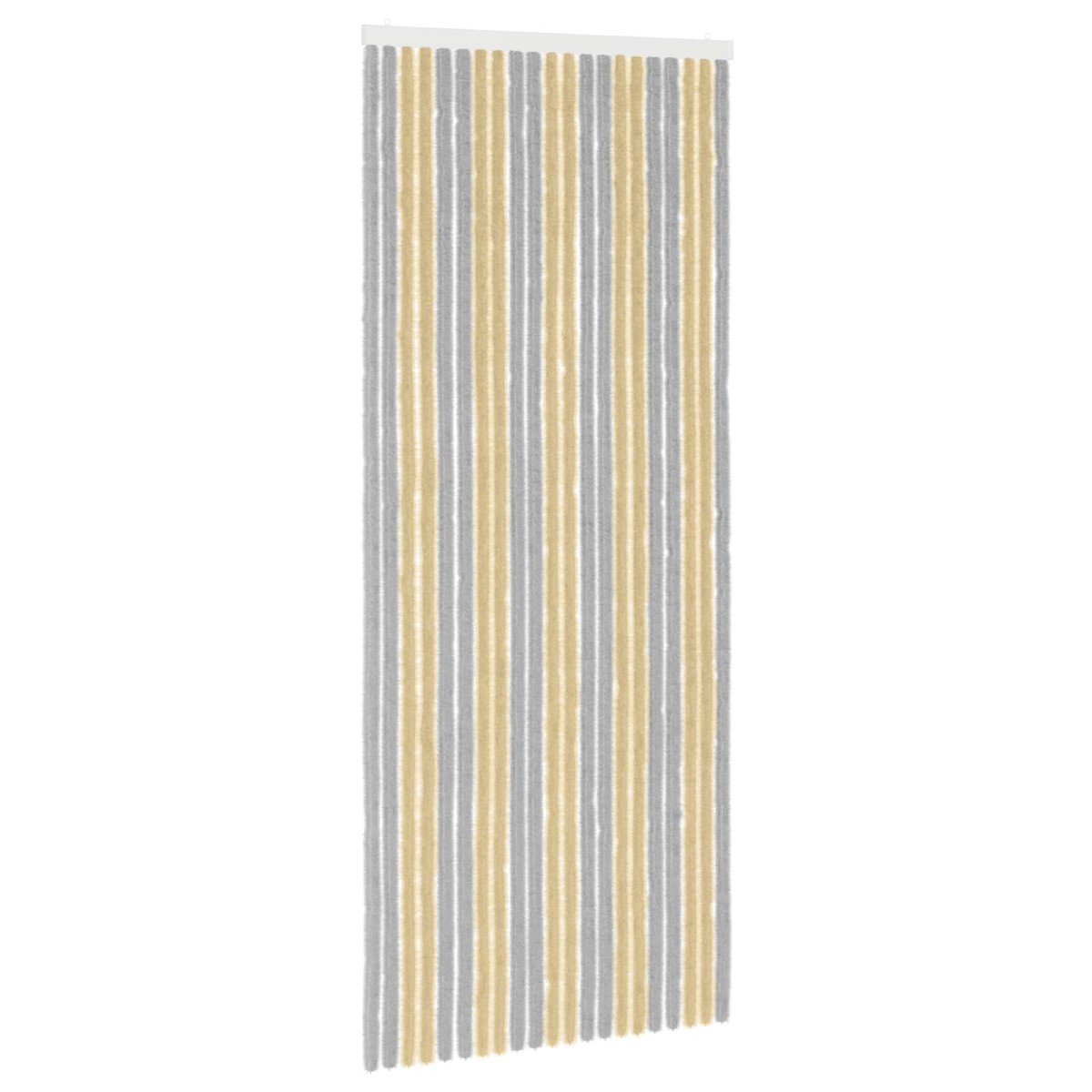 vidaXL Κουρτίνα εντόμων Chenille Γκρι και Μπεζ 90 x 220 cm 100% PP