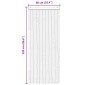 vidaXL Κουρτίνα εντόμων Chenille Γκρι και Μπεζ 90 x 220 cm 100% PP