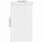 vidaXL Κουρτίνα εντόμων Chenille Γκρι και Μπεζ 118 x 220 cm 100% PP