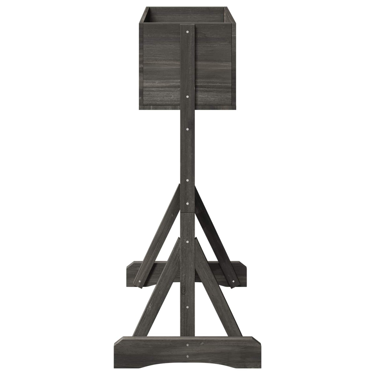 vidaXL Καθέτος κήπος με πέργκολα Γκρι 48 x 30 x 70,5 εκ