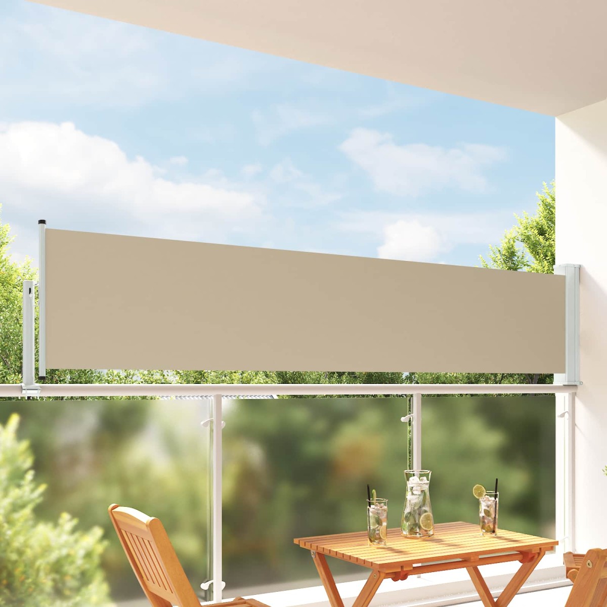 vidaXL Προστασία Πλευράς 80 x 300 cm 100% πολυεστέρας σίδερο χάλυβας