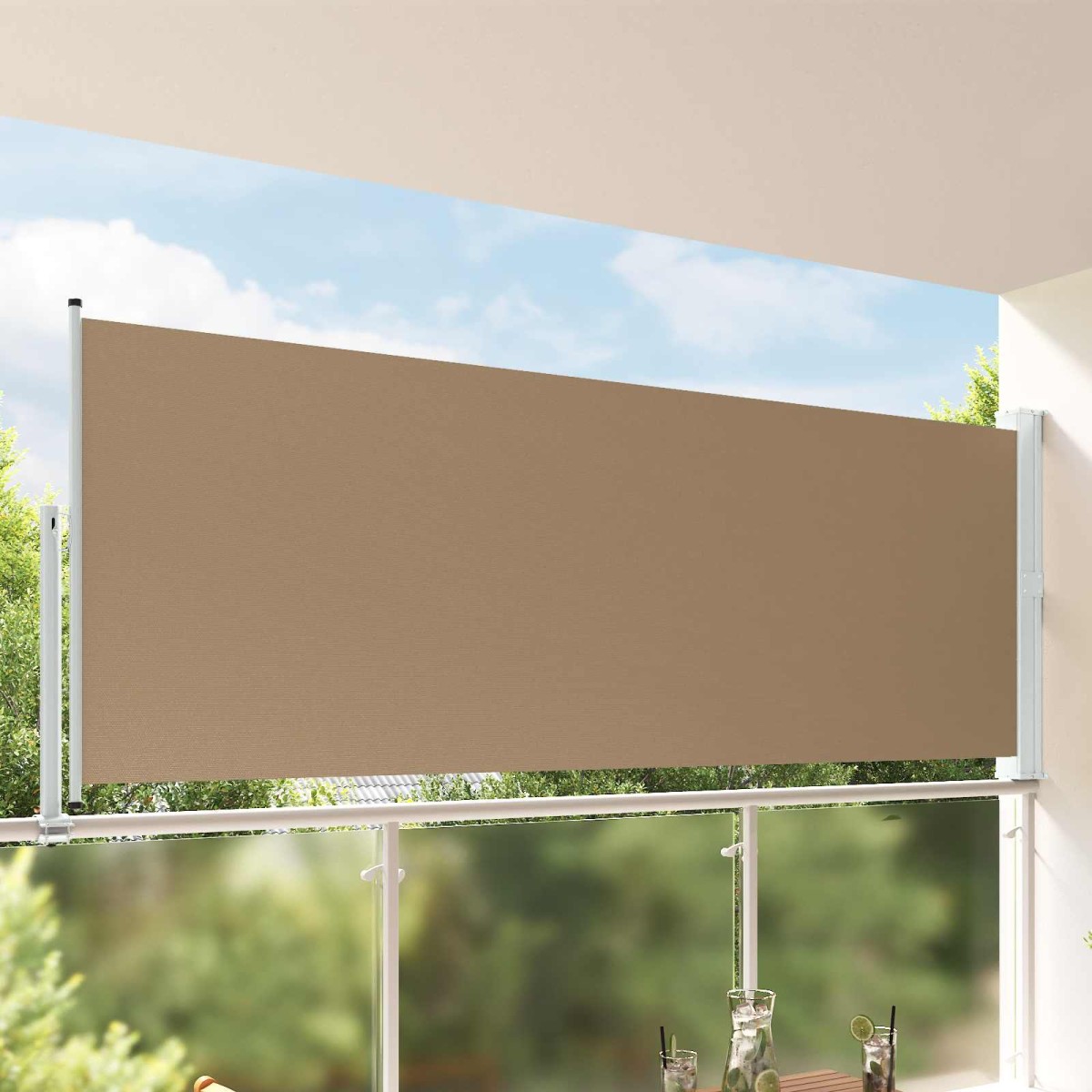 vidaXL Προστασία Πλευράς 140 x 300 cm 100% πολυεστέρας σίδερο χάλυβας