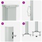 vidaXL Προστασία Πλευράς 160 x 300 cm 100% πολυεστέρας σίδερο χάλυβας
