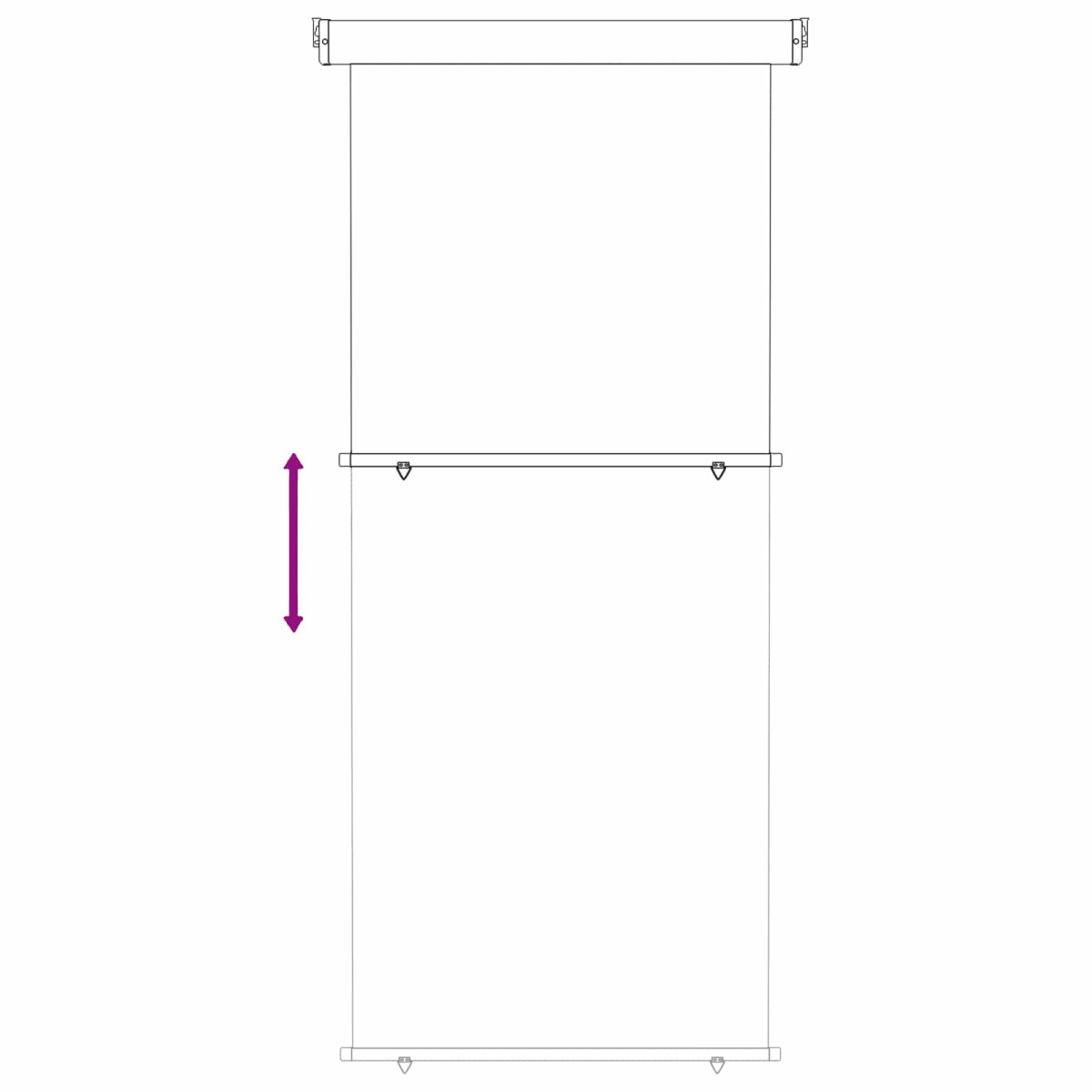 vidaXL Αυλούπα Πλευράς Μπαλκονιού 60 x 250 εκ.