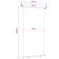 vidaXL Αυλούπα Πλευράς Μπαλκονιού 117 x 250 εκ