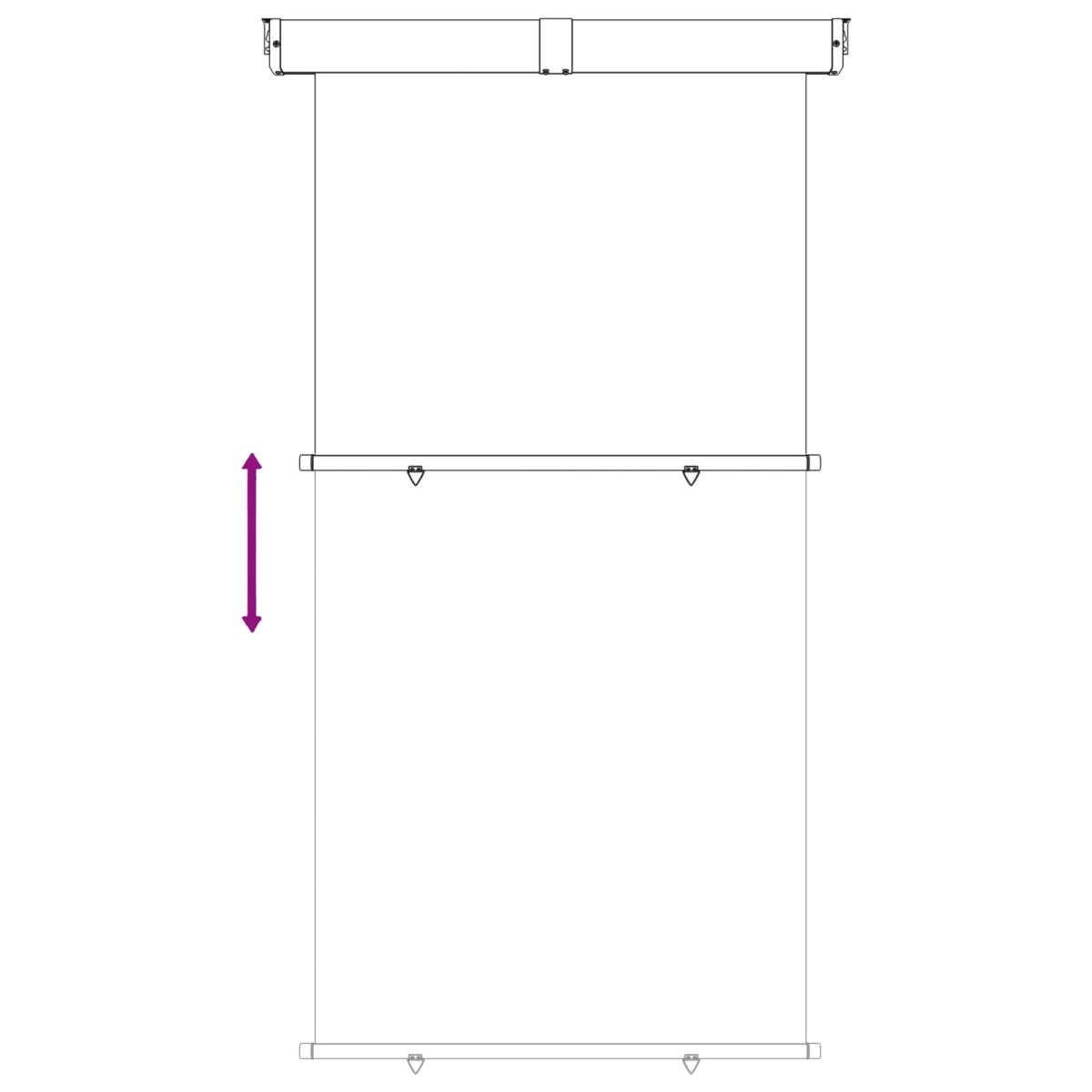 vidaXL Αυλούπα Πλευράς Μπαλκονιού 140 x 250 cm