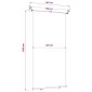 vidaXL Αυλούπα Πλευράς Μπαλκονιού 140 x 250 cm