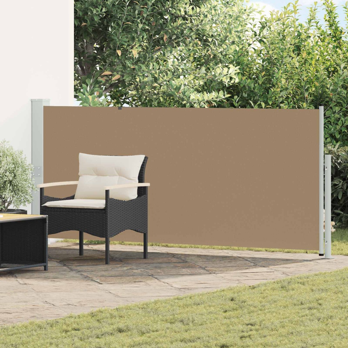 vidaXL Ανακλινόμενος Πλευρικός Απλώστρα 170 x 300 cm Πολυεστέρας