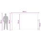 vidaXL Ανακλινόμενος Πλευρικός Απλώστρα 180 x 300 cm Πολυεστέρας