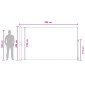 vidaXL Ανακλινόμενος Πλευρικός Απλώστρα 200 x 300 cm