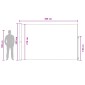vidaXL Ανακλινόμενος Πλευρικός Απλώστρα 220 x 300 cm Πολυεστέρας