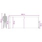 vidaXL Ανακλινόμενος Πλευρικός Απλώστρα 140 x 500 cm Πολυεστέρας