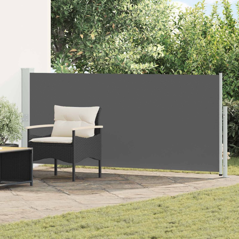 vidaXL Ανακλινόμενος Πλευρικός Απλώστρα 140 x 500 cm Πολυεστέρας