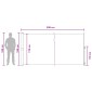 vidaXL Ανακλινόμενος Πλευρικός Απλώστρα 180 x 500 cm