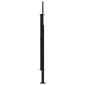 vidaXL Ανακλινόμενος Πλευρικός Απλώστρα Γκρι 500 x 140 εκ. Πολυεστέρας