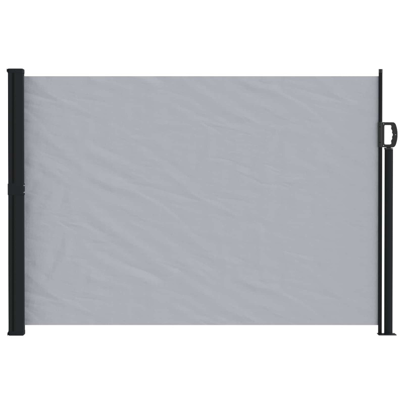 vidaXL Ανακλινόμενος Πλευρικός Απλώστρα Γκρι 600 x 160 cm Πολυεστέρας