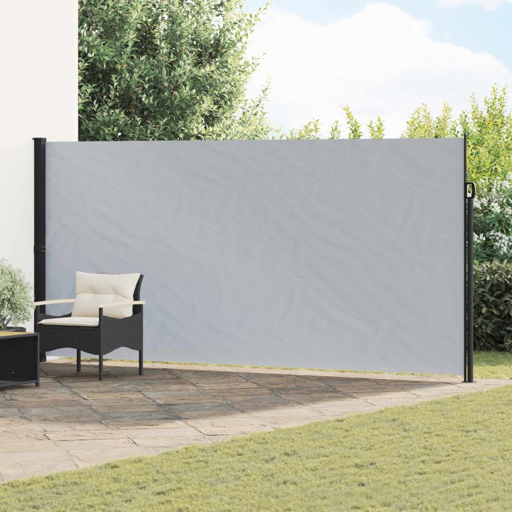 vidaXL Ανακλινόμενος Πλευρικός Απλώστρα Γκρι 600 x 220 εκ. Πολυεστέρας