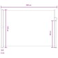 vidaXL Ανακλινόμενος Πλευρικός Απλώστρα 120 x 300 cm