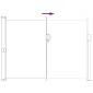vidaXL Ανακλινόμενος Πλευρικός Απλώστρα 120 x 300 cm