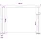 vidaXL Ανακλινόμενος Πλευρικός Απλώστρα 140 x 300 cm