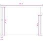vidaXL Ανακλινόμενος Πλευρικός Απλώστρα 160 x 300 cm
